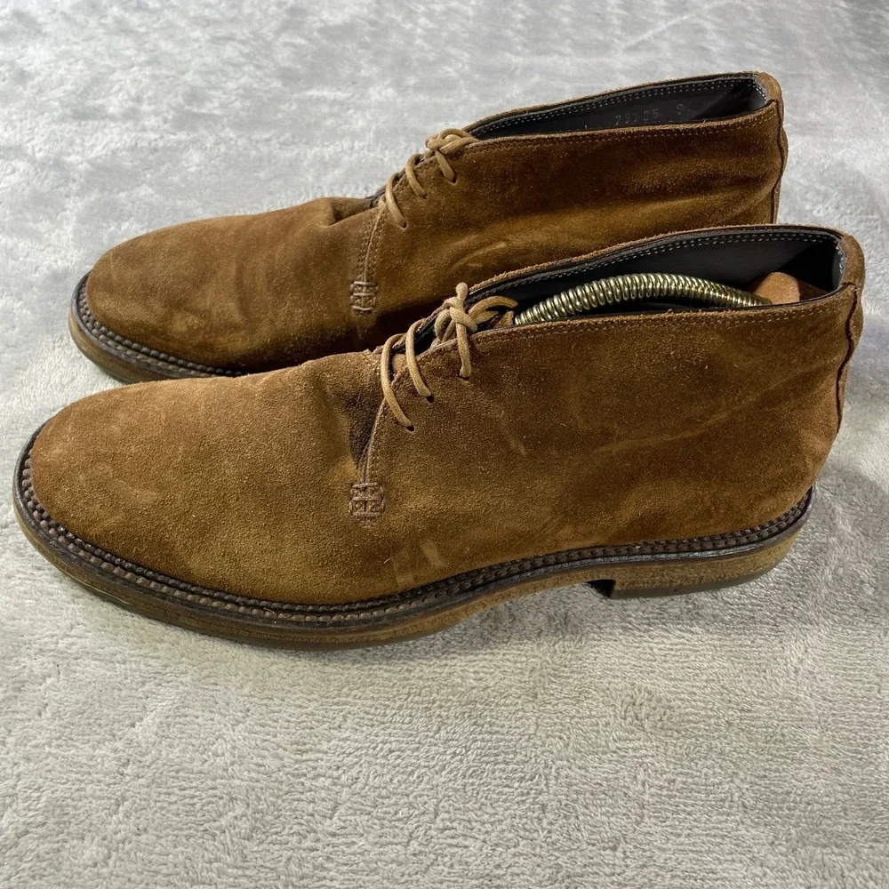 To Boot New York Adam Derrick Chukka Boots Mens 9 Brown Suede Leather Italy